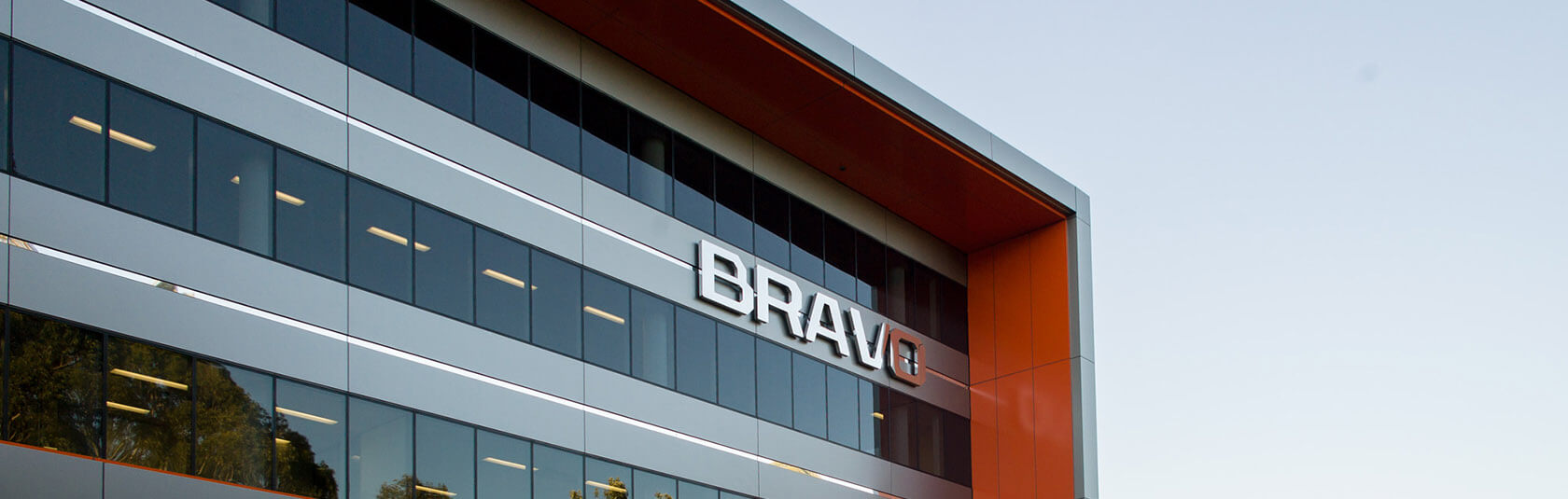 BRAVO Building signage on the Bravo Building at Airport West